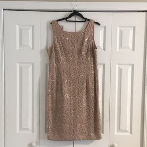 🦚Bronze/Rose Gold colored Cocktail Dress